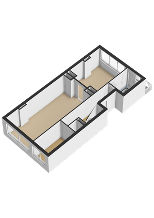 Floorplan - Schieweg 206C02, 3038 BM Rotterdam